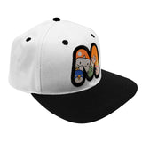 MapleStory M Orange Mushroom Snapback Hat Black, White